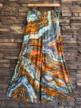 Load image into Gallery viewer, Women’s XL Geode Wide-Leg Palazzo Pants in ‘Boulder Turquoise’
