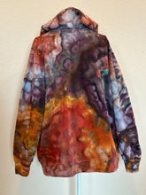 Load image into Gallery viewer, Women’s Medium Geode Oversized Fit Zip Up Hoodie in ‘Lava Flows’
