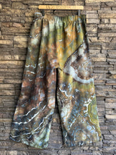 Load image into Gallery viewer, Women’s XL Geode Wide-Leg Rayon/Linen/Cotton Pants in ‘Smokey Jasper’
