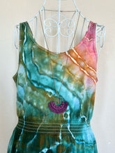 Load image into Gallery viewer, Women’s Medium Geode Cotton Elastic Waist Maxi Dress with Pockets in ‘Rainbow Sherbert’
