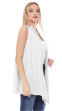 Load image into Gallery viewer, Women’s Small Geode Open Front Sleeveless Cardigan Vest in ‘Boulder Turquoise’
