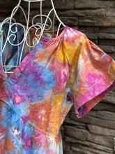 Load image into Gallery viewer, Women’s XS Geode Linen/Rayon Short Sleeve Babydoll Dress with Pockets in ‘Bird Song’
