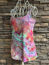 Load image into Gallery viewer, Women’s Medium Geode Spaghetti Strap Tank Top in ‘Cosmic Eyes’
