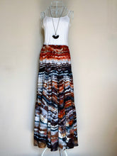 Load image into Gallery viewer, Women’s XS (fits like a small) Geode 100% Rayon Caravan Maxi Skirt in ‘Painted Hills, Or’
