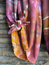 Load image into Gallery viewer, Women’s Large Geode 100% Rayon Split-Leg Wide-Leg Pants in ‘Black Cherry Gold’
