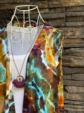 Load image into Gallery viewer, Women’s Medium Geode Sleeveless Cardigan with Pockets in ‘Koroit Boulder Opal’

