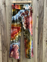 Load image into Gallery viewer, Women’s 1X Wide Waistband Geode Yoga Pants in ‘Rustic Rainbow’
