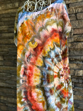 Load image into Gallery viewer, Women’s Medium Caftan-Style ‘Easy Breezy’ 100% Rayon Dress in ‘Rustic Rainbow’
