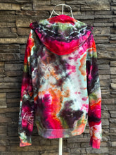 Load image into Gallery viewer, Women’s Small Geode Upcycled Zip Up Hoodie in ‘Bohemian Rhapsody’
