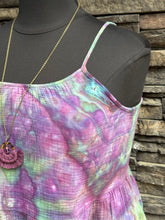 Load image into Gallery viewer, Women’s Large (fits like an XL) Geode Spaghetti Strap Tiered Cotton Gauze Sundress with Pockets in ‘Alchemist’
