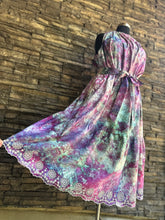 Load image into Gallery viewer, Women’s 3X Midi Tank Embroidered Flowers Dress with Belt &amp; Pockets in ‘Let It Grow’
