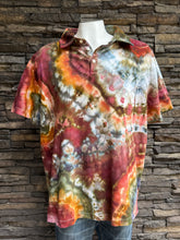 Load image into Gallery viewer, Men’s XXL (fits like an XL) Geode 100% Cotton Polo Shirt in ‘Rustic Rainbow’
