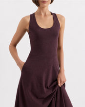 Load image into Gallery viewer, Women’s XL Pact Organic Cotton Geode Fit &amp; Flare Open Criss-Cross Back Maxi Dress with Pockets in ‘Rustic Rainbow’
