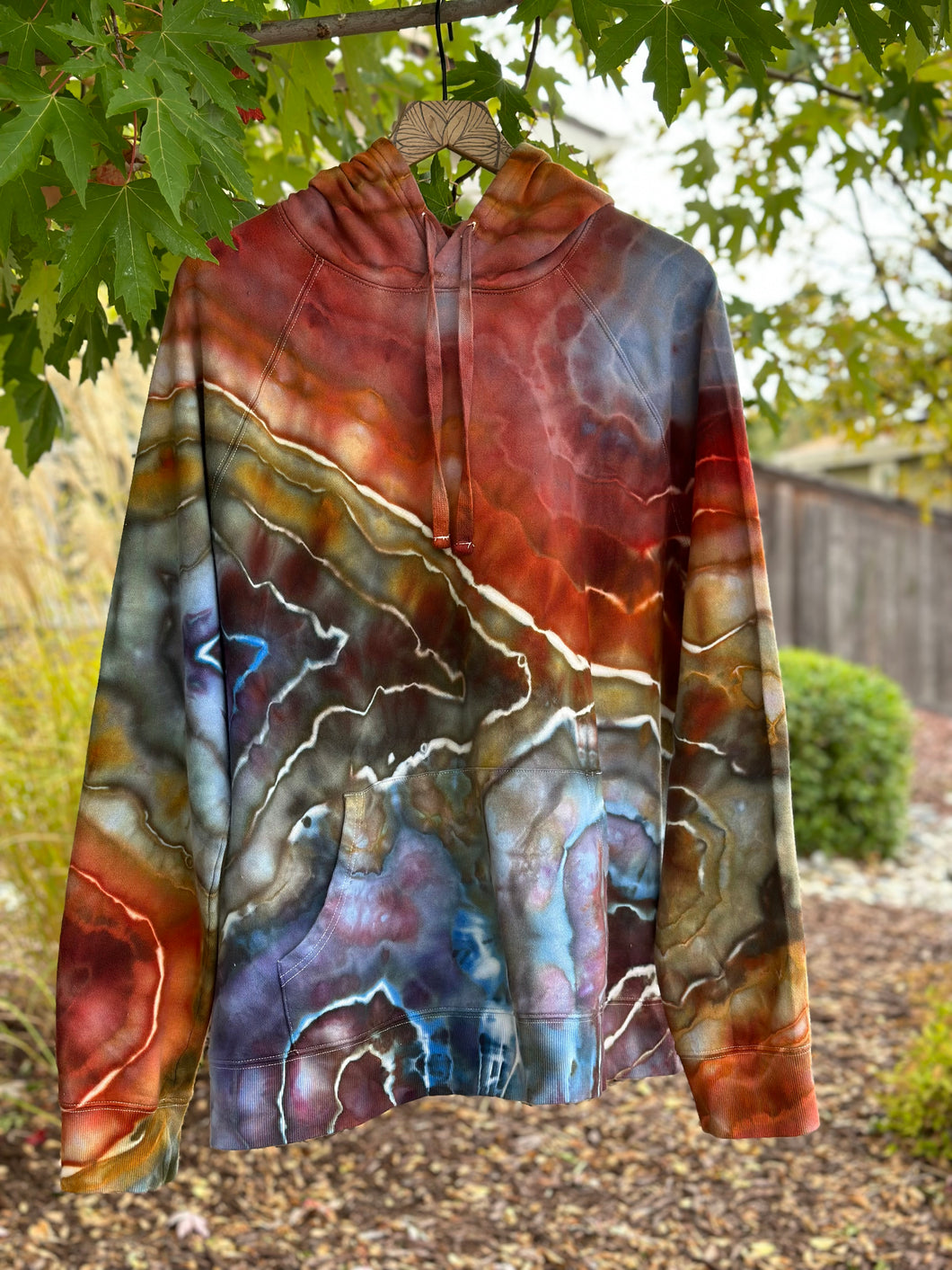 Custom Geode ‘Rustic Rainbow’ Hoodie for Danielle