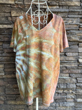 Load image into Gallery viewer, Women’s Large V-Neck Side Spiral T-Shirt in ‘Wild Thing’
