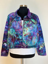 Load image into Gallery viewer, Women’s 3X Ice Dyed Denim Jacket in ‘Northern Lights’
