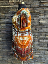 Load image into Gallery viewer, Women’s XXL Geode Kimono Style Dress in ‘Golden Hour’
