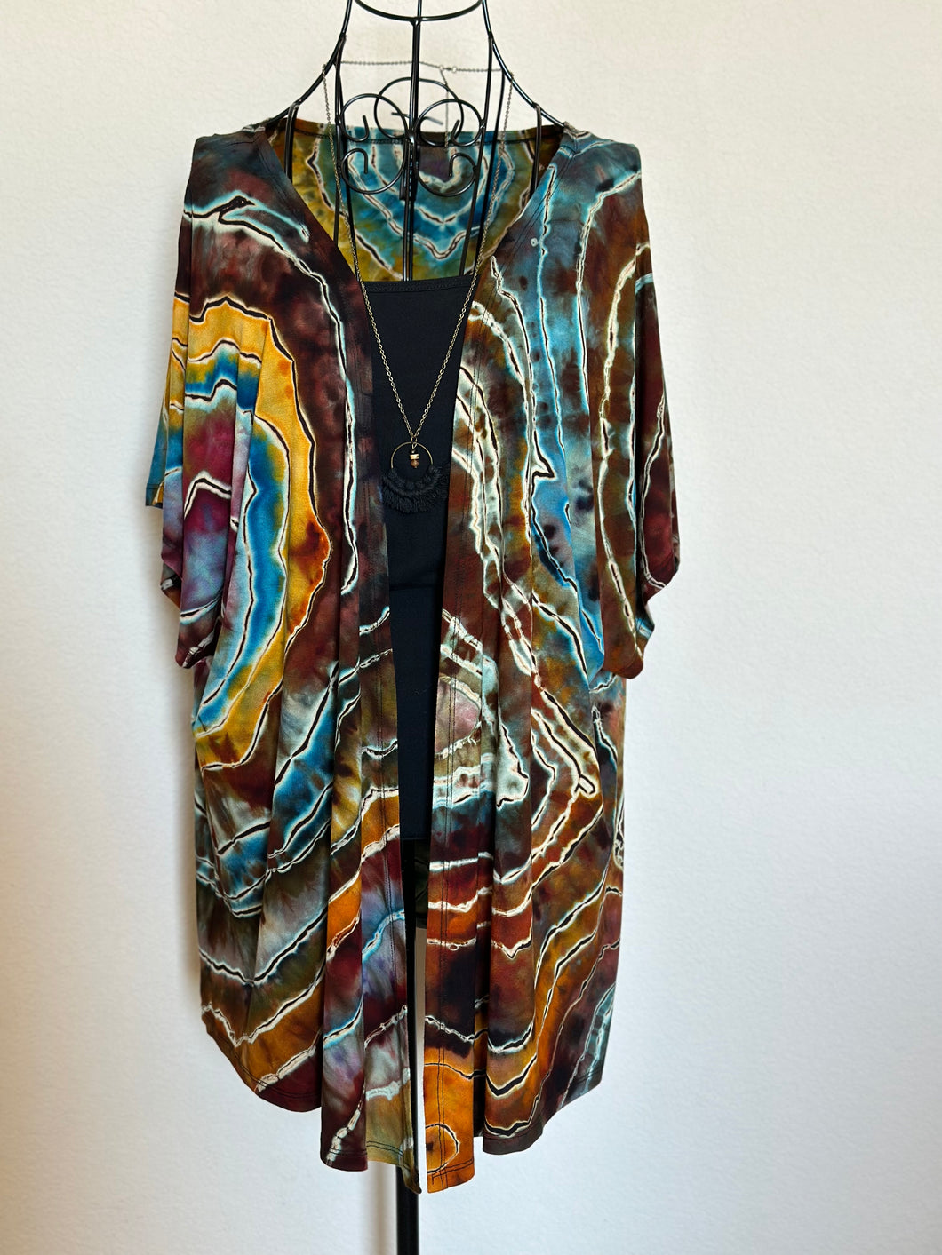 Custom Reverse Geode Kimono in ‘Desert Springs’ for Kristen