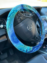 Load image into Gallery viewer, Custom Geode 2 Piece Cropped Set and 4 Geode Steering Wheel Covers for Mary
