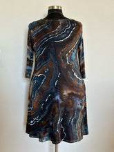 Load image into Gallery viewer, Custom 3/4 Sleeve Geode Dress in ‘Desert Night’ for Susan
