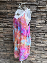 Load image into Gallery viewer, Women’s Large Geode Harem Shorts Romper Jumpsuit with Back Pocket in ‘Bird Song’
