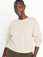 Load image into Gallery viewer, Women’s Medium Drop Shoulder Crewneck Sweatshirt in ‘Cobalt Ice’
