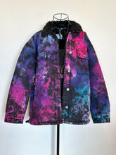 Load image into Gallery viewer, Custom Reverse Ice Dyed Sherpa Lined Jacket for Emily
