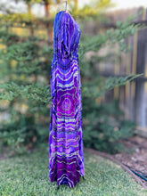 Load image into Gallery viewer, Custom Reverse Geode Surplice Maxi Dress in ‘Purple Haze’ for Lisa
