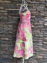 Load image into Gallery viewer, Women’s Small Denim Corset Midi A-Line Dress with Pockets in ‘Warrior Princess’
