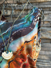 Load image into Gallery viewer, Women’s Large Reverse Geode Shorts Romper in ‘Petrified Wood’
