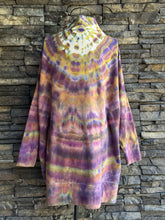 Load image into Gallery viewer, Women’s Medium/Large Organic Cotton Pact Airplane Wrap Cardigan in ‘Sugar Plum’
