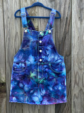 Load image into Gallery viewer, Kids Youth 6/7 Ice Dyed Overall Dress in ‘Northern Lights’
