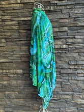 Load image into Gallery viewer, Geode Bail Seamless Rayon Jersey XL Infinity Scarf in ‘Emerald Waters of Lake Tahoe’
