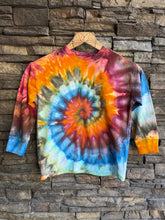 Load image into Gallery viewer, Youth XS (5) Oversized Long-Sleeve Pocket T-Shirt in ‘Desert Springs’ Spiral
