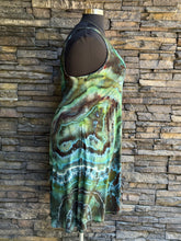 Load image into Gallery viewer, Women’s XXL Geode Square Neck Dress with Pockets in ‘Moss Agate’
