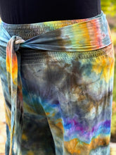 Load image into Gallery viewer, Women’s 2X Geode High-Rise Wide-Leg Tiered Pull-On Flared Pants with Tie in ‘Labroadorite’
