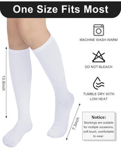Load image into Gallery viewer, Women’s Sz 5-10 Geode Knee High Socks in ‘Purple Nebula’

