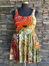 Load image into Gallery viewer, Women’s XL Geode Square-Neck Ballet Dress with Pockets in ‘Cherry Creek Jasper’
