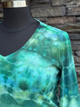 Load image into Gallery viewer, Custom Geode Long Sleeve Shirt in ‘Emerald Waters of Lake Tahoe’ for Kathy
