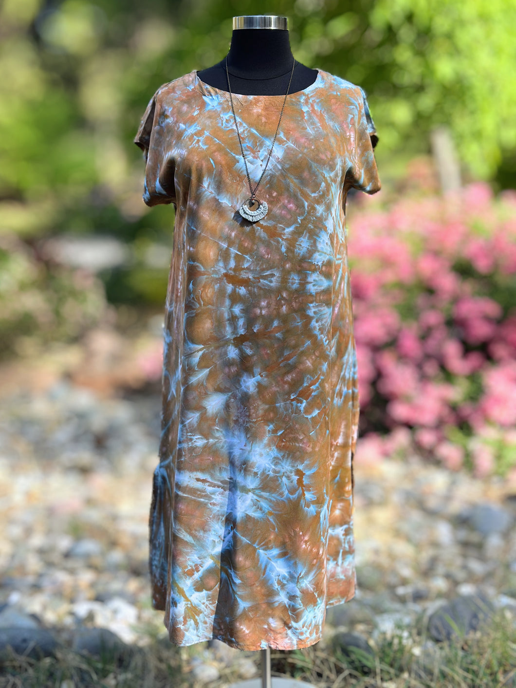 Women’s Large 100% Rayon Easy Breezy Dress in ‘Wild Thing’