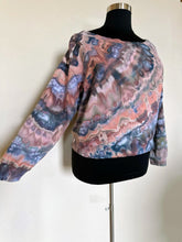 Load image into Gallery viewer, Women’s Large (fits like an XL) Off Shoulder Sweatshirt in ‘Flint Stone’
