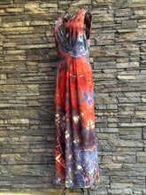 Load image into Gallery viewer, Women’s Medium Geode Dressy V-Neck Jumpsuit with Pockets in ‘Phoenix Rising’
