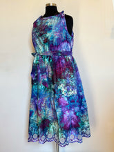 Load image into Gallery viewer, Women’s 2X Midi Tank Dress with Belt &amp; Pockets in ‘Northern Lights’
