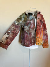 Load image into Gallery viewer, Custom Ice Dyed Sherpa Lined Jacket in ‘Rustic Rainbow’
