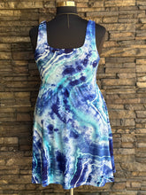 Load image into Gallery viewer, Women’s Large Geode Square Neck Dress with Pockets in ‘Deep Lagoon’
