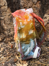 Load image into Gallery viewer, Double Pocket Canvas Backpack in ‘Rustic Rainbow’
