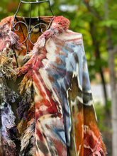 Load image into Gallery viewer, Women’s Free People One Size (Fits M-2X best) Geode Fringe Bohemian Kimono in ‘Rustic Rainbow’
