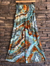 Load image into Gallery viewer, Women’s Medium Geode Wide-Leg Palazzo Pants in ‘Boulder Turquoise’
