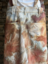 Load image into Gallery viewer, Women’s Large (runs a little small) Zara Brand Denim Overalls Dress in ‘Blush Oasis’
