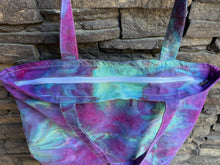 Load image into Gallery viewer, Cotton Canvas Zippered Tote Bag in ‘Northern Lights’
